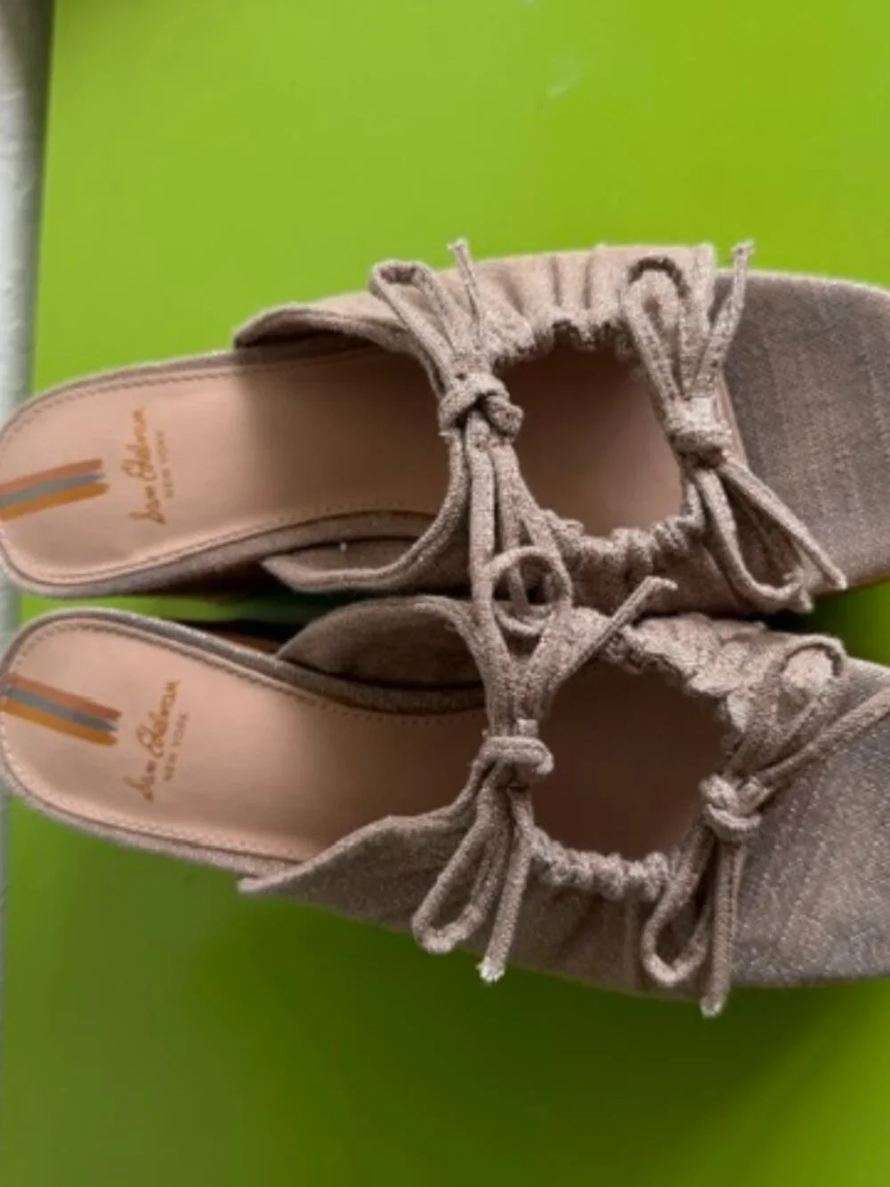 Sam Edelman Dova Platform Cork Wedge Tan/Gold Size 6.5M